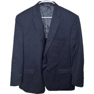 Lauren Ralph Lauren Men’s Sport Coat Blazer 100% Wool Navy Blue 46R